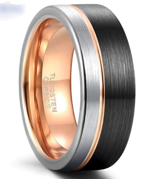 Men's Three-Color Tungsten Domineering Ring